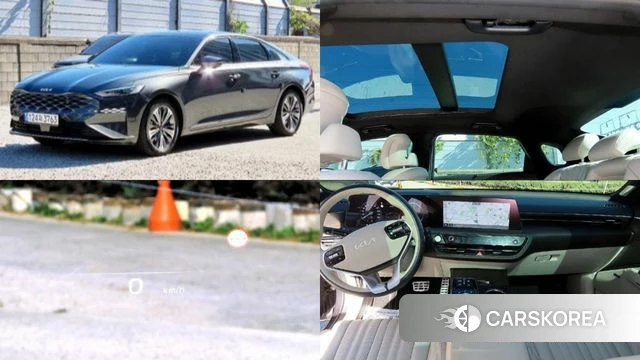 Kia K8 Hybrid 2023 Серый из Кореи