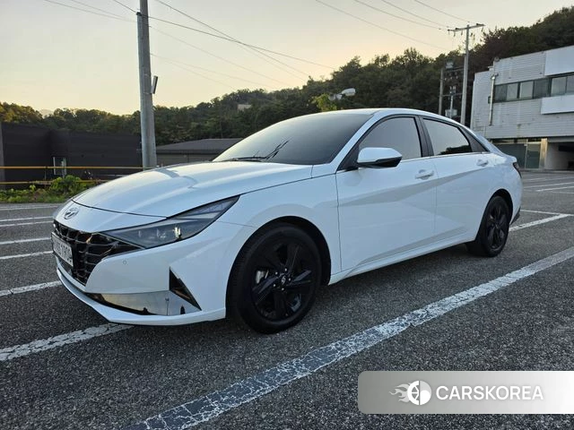 Hyundai Avante (CN7) 2021 Белый из Кореи
