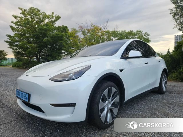 Tesla Model Y 2023 Белый из Кореи