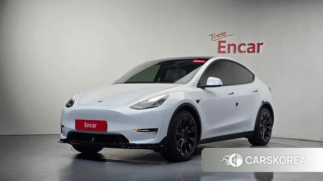 Tesla Model Y 2021 Белый из Кореи