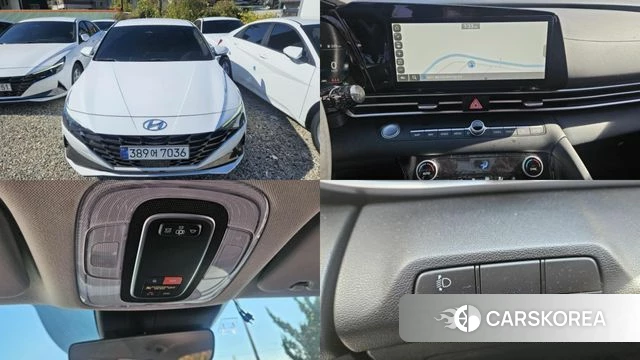 Hyundai Avante (CN7) 2022 Белый из Кореи