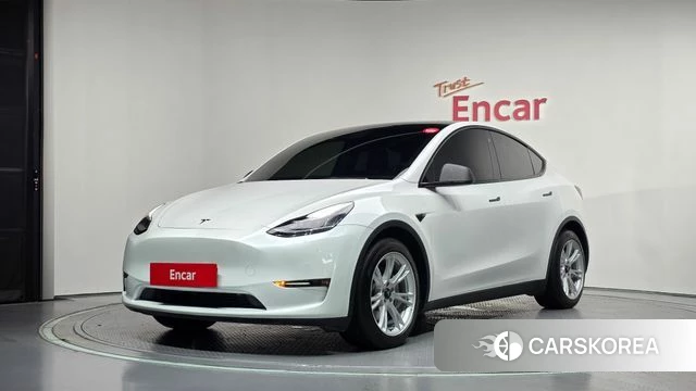 Tesla Model Y 2021 Белый из Кореи