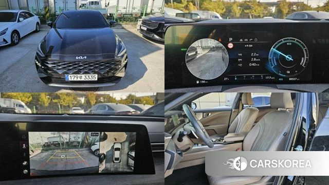 Kia K8 Hybrid 2022 Черный из Кореи