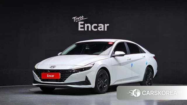 Hyundai Avante (CN7) 2022 Белый из Кореи
