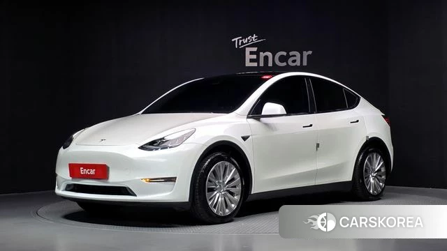 Tesla Model Y 2021 Белый из Кореи
