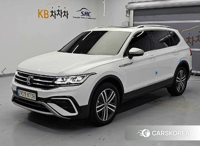 Volkswagen Tiguan Allspace 2023 Белый из Кореи