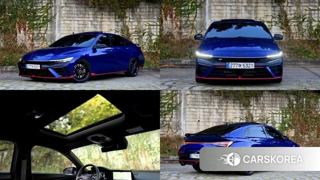 Hyundai The New Avante (CN7) 2023 Синий из Кореи