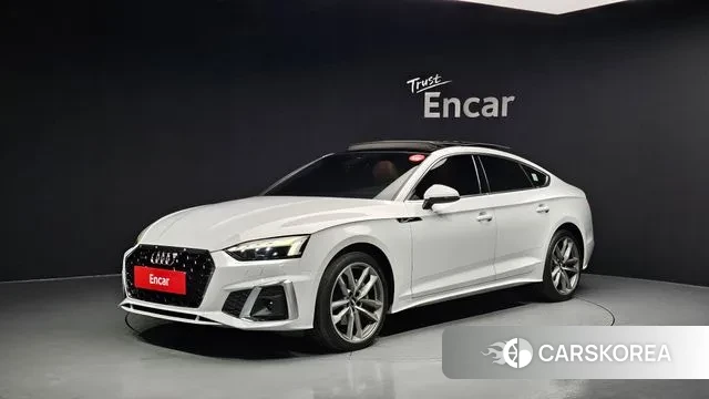 Audi A5 (F5) 2021 Белый из Кореи