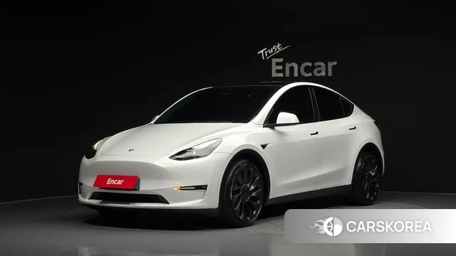 Tesla Model Y 2022 Белый из Кореи