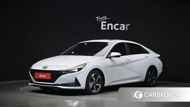 Hyundai Avante (CN7) 2020 Белый из Кореи