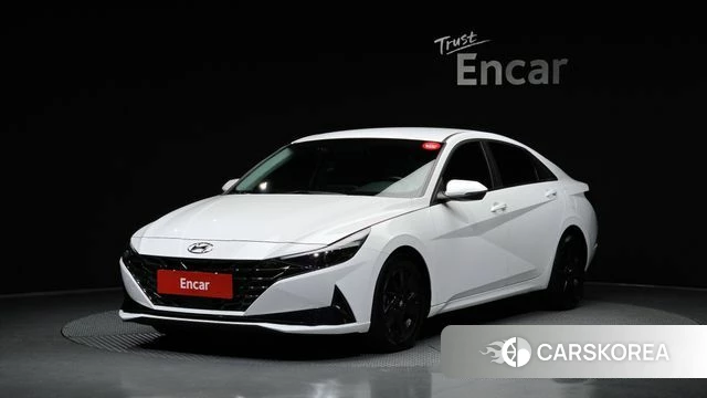 Hyundai Avante Hybrid (CN7) 2023 Белый из Кореи