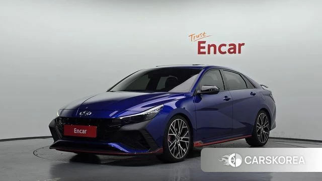 Hyundai Avante (CN7) 2023 Синий из Кореи