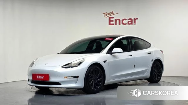 Tesla Model 3 2021 Белый из Кореи