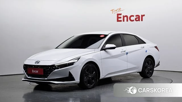Hyundai Avante (CN7) 2022 Белый из Кореи