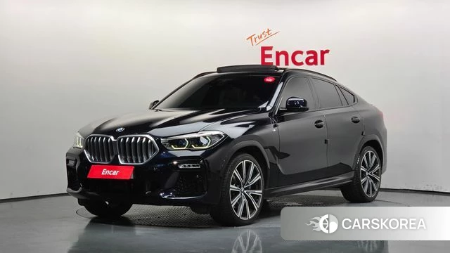 BMW X6 (G06) 2021 Черный из Кореи