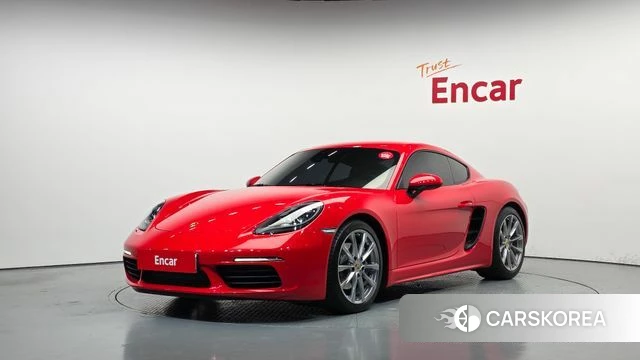 Porsche 718 Cayman 2018 Красный из Кореи
