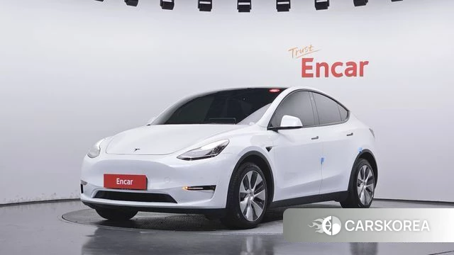 Tesla Model Y 2021 Белый из Кореи