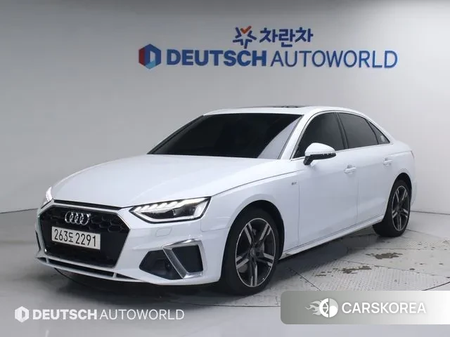 Audi A4 (B9) 2021 Белый из Кореи