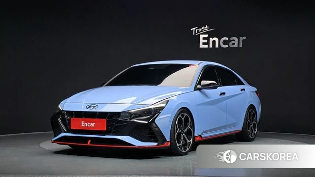 Hyundai Avante (CN7) 2022 Небесно-голубой из Кореи