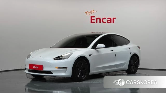 Tesla Model 3 2021 Белый из Кореи