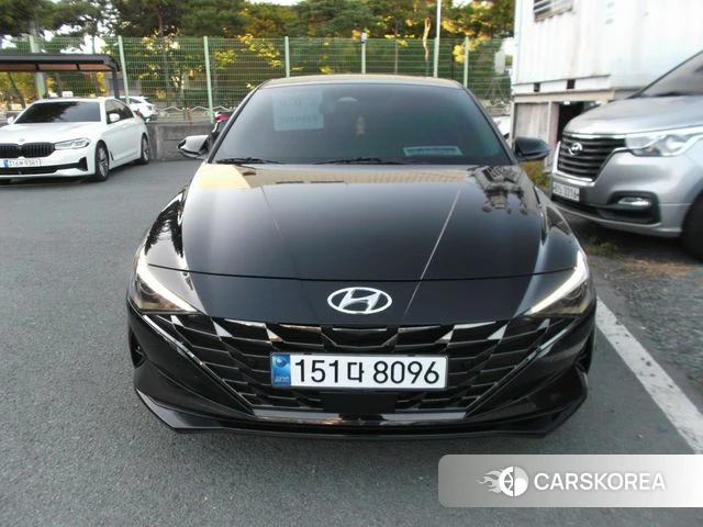 Hyundai Avante (CN7) 2022 Черный из Кореи