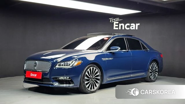 Lincoln Continental 10th Generation 2018 Синий из Кореи