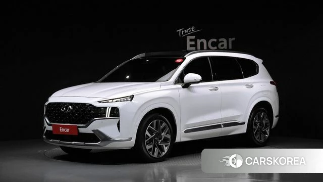 Hyundai The New Santa Fe 2021 Белый из Кореи, фото 2