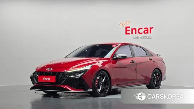 Hyundai Avante (CN7) 2023 Красный из Кореи