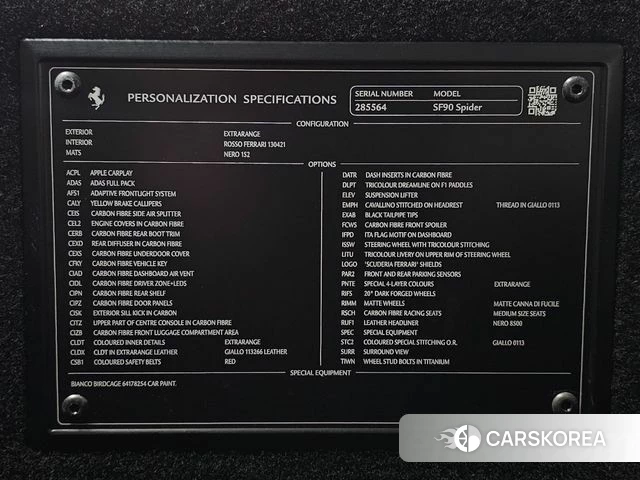 Ferrari SF90 Spider 2022 Жемчужный цвет из Кореи, фото 2