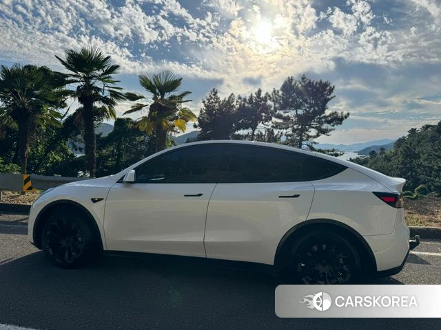 Tesla Model Y 2021 Белый из Кореи, фото 2