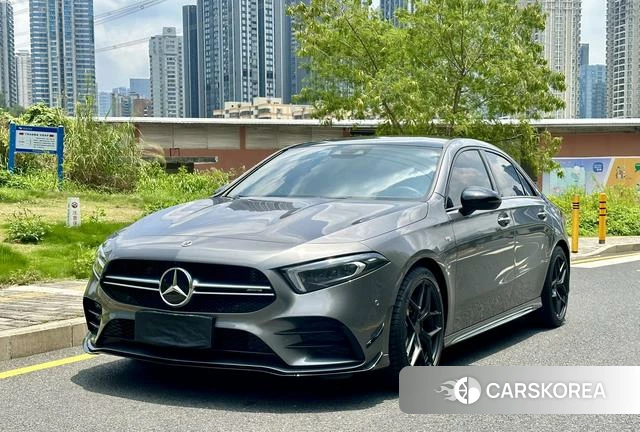 Mercedes-Benz AMG A-Class 2023 Серебристо-серый из Китая, фото 2