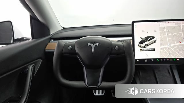 Tesla Model Y 2021 Белый из Кореи, фото 3