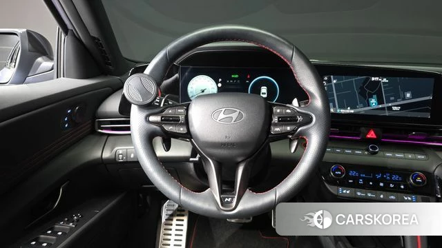 Hyundai The New Avante (CN7) 2023 Небесно-голубой из Кореи, фото 3
