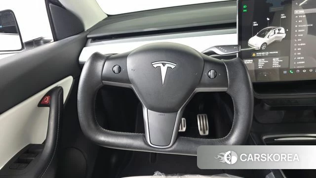 Tesla Model Y 2021 Белый из Кореи, фото 3