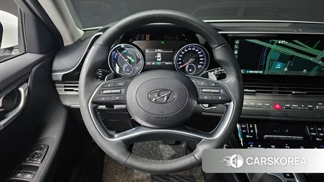 Hyundai The New Grandeur IG Hybrid 2021 Белый из Кореи, фото 3