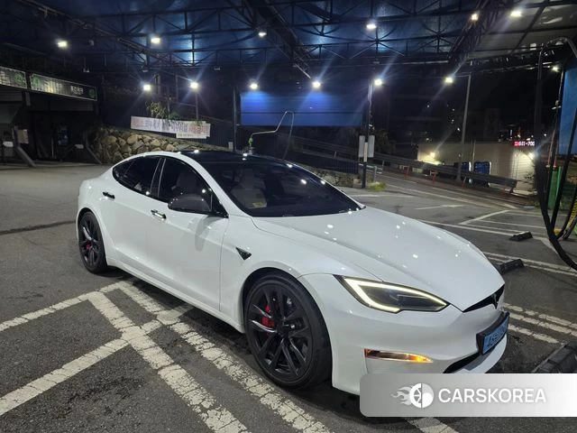 Tesla Model S 2023 Белый из Кореи, фото 3