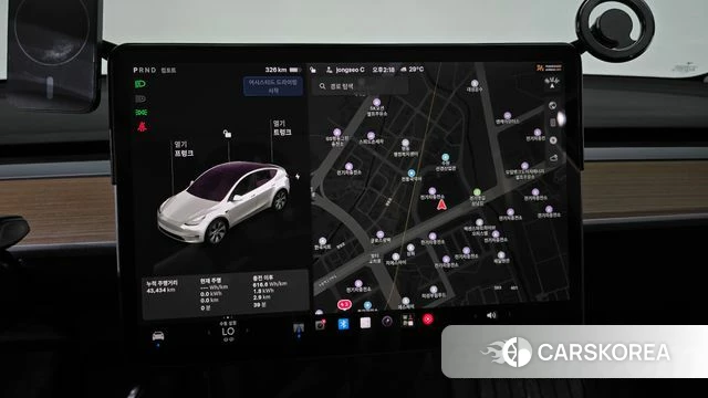 Tesla Model Y 2021 Белый из Кореи, фото 3
