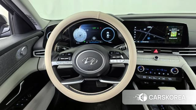 Hyundai Avante Hybrid (CN7) 2023 Черный из Кореи, фото 4