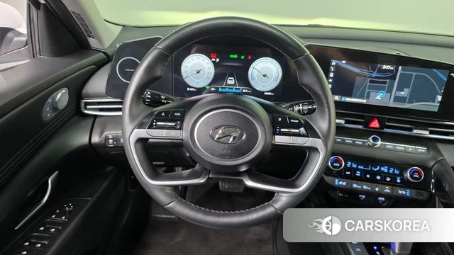Hyundai Avante Hybrid (CN7) 2022 Белый из Кореи, фото 4