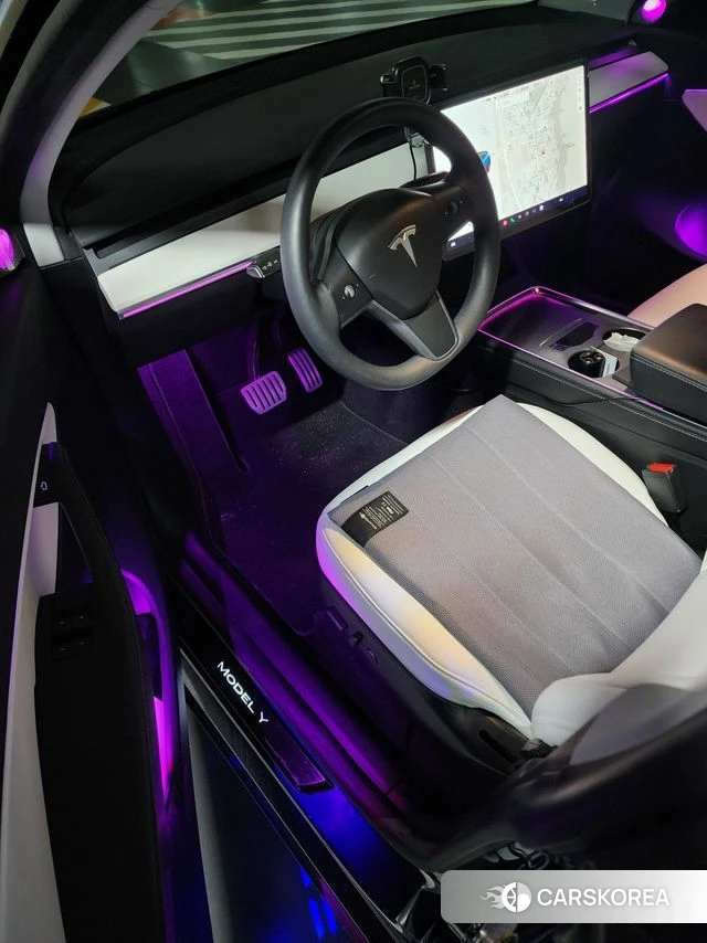 Tesla Model Y 2021 Синий из Кореи, фото 4