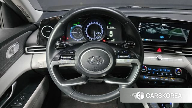 Hyundai Avante Hybrid (CN7) 2021 Белый из Кореи, фото 4