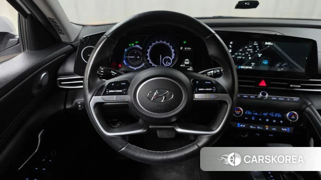 Hyundai Avante Hybrid (CN7) 2022 Белый из Кореи, фото 4