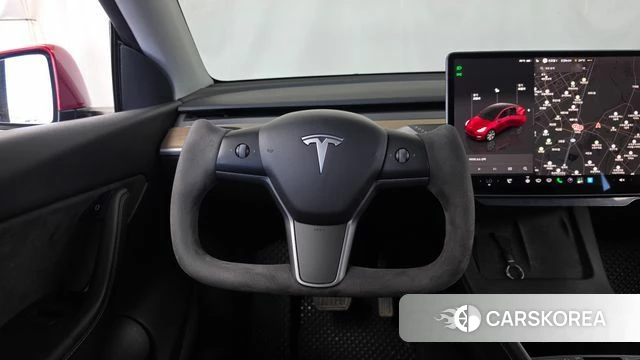 Tesla Model Y 2022 Красный из Кореи, фото 4