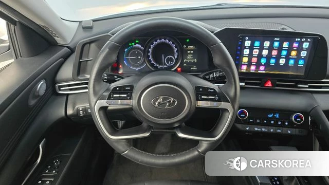 Hyundai Avante Hybrid (CN7) 2023 Белый из Кореи, фото 4