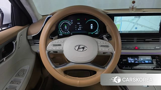 Hyundai The New Grandeur IG Hybrid 2022 Белый из Кореи, фото 4