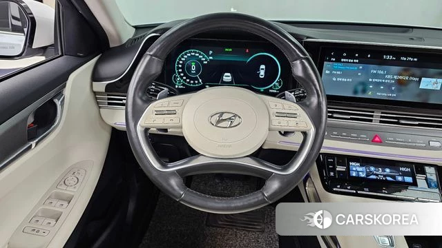 Hyundai The New Grandeur IG Hybrid 2022 Белый из Кореи, фото 4
