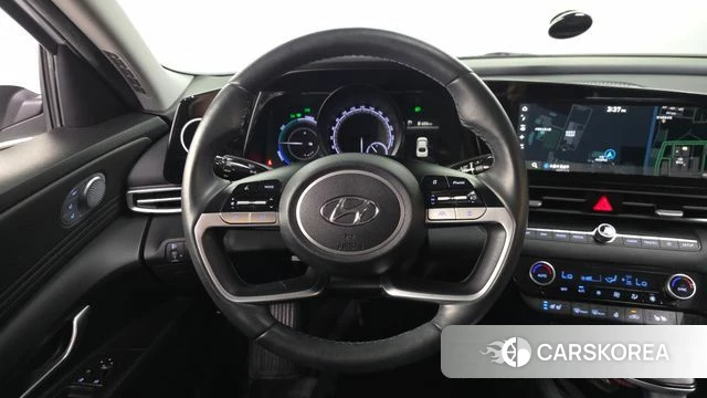 Hyundai Avante Hybrid (CN7) 2021 Белый из Кореи, фото 4