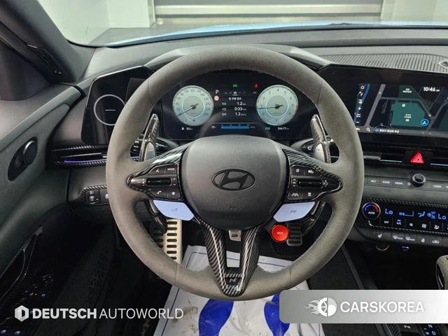 Hyundai The New Avante (CN7) 2023 Небесно-голубой из Кореи, фото 4