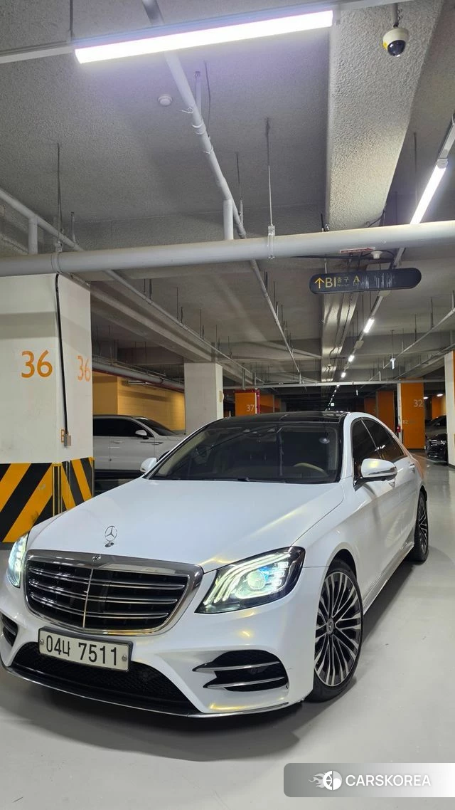 Mercedes-Benz S-Class W222 2018 Темно-зеленый из Кореи, фото 4