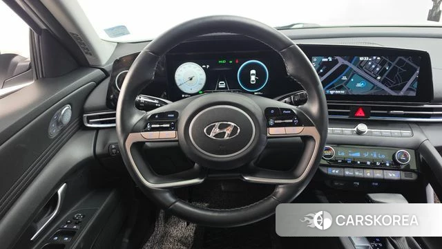 Hyundai Avante Hybrid (CN7) 2021 Белый из Кореи, фото 4
